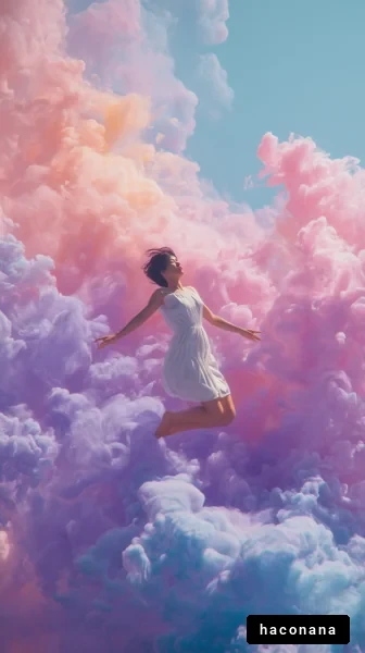 夢の中の幻想的なシーン