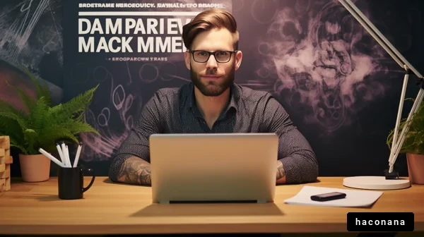 モダンオフィスでのビジネスマン