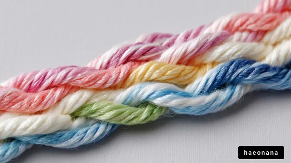 カラフルな糸の作例