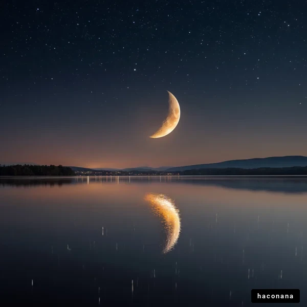 美しい月夜の風景