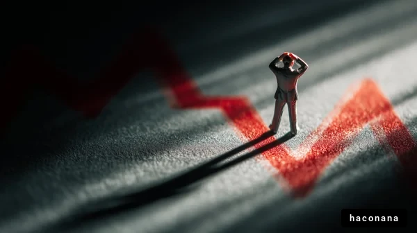 経済危機に直面するビジネスマン