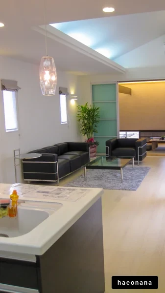 モダンなリビングルームの内装