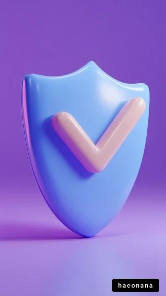 シールドとチェックマークの図