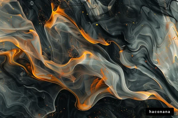 抽象的な流れるアート