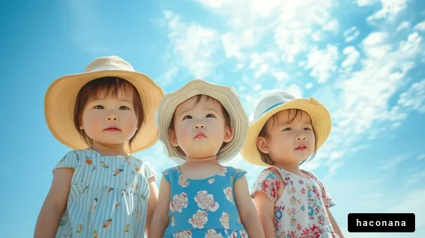 青空の下の子どもたち