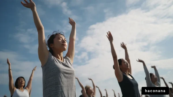 自然の中でのヨガ