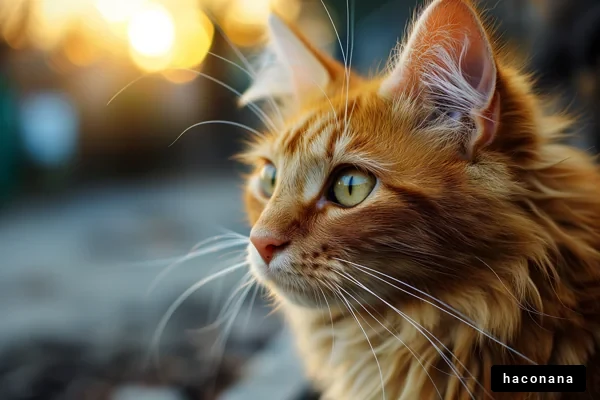 美しいオレンジの猫