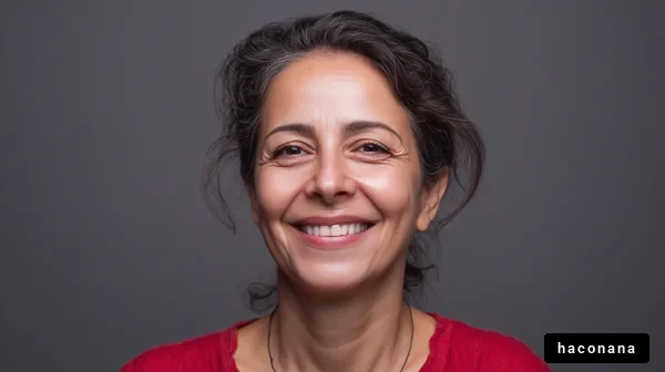 明るい微笑みの女性