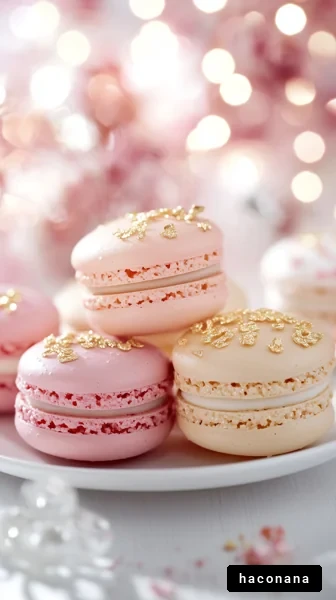 華やかなマカロンの盛り合わせ
