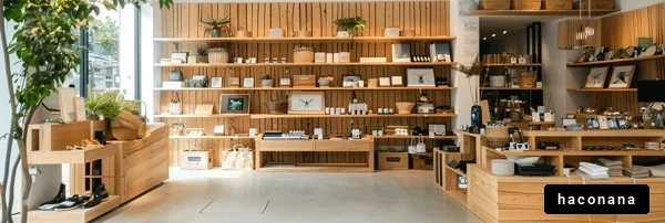 木の温もりあふれるショップ