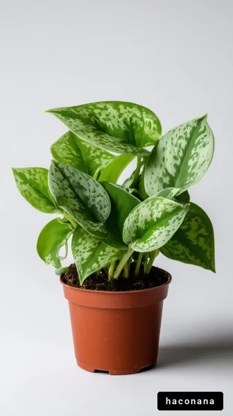 美しい観葉植物のポット