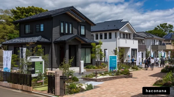 新しい住宅地の風景