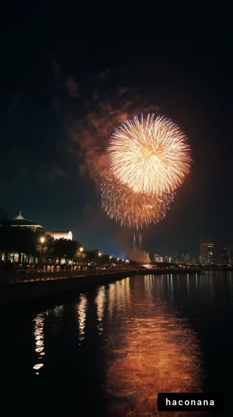 夜空に広がる花火