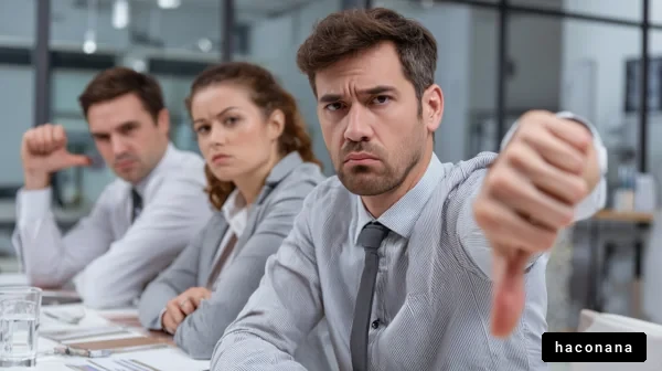 会議での否定的な反応