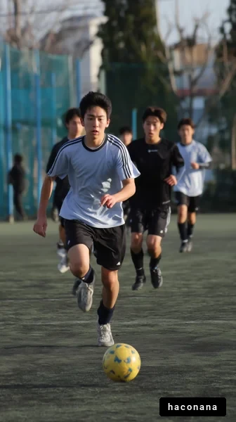 サッカーの練習風景