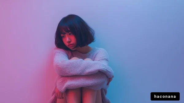 感情を表現する女性