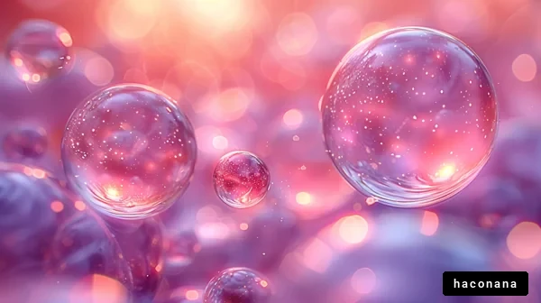幻想的な泡の世界