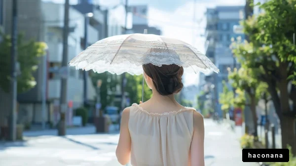 晴れた日の散歩風景