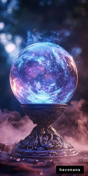 幻想的なクリスタルボール