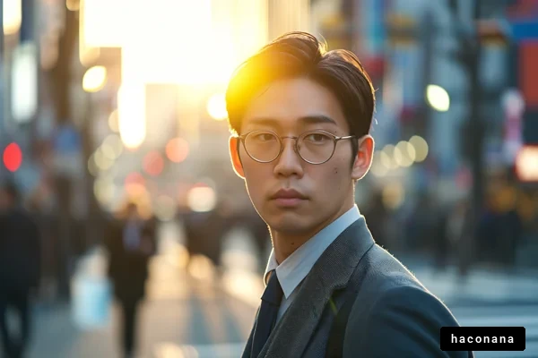 街中でのビジネスマン