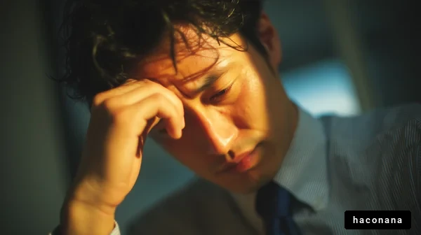 仕事のストレスを抱える男性