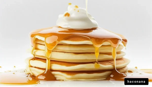 美味しいパンケーキの盛り付け