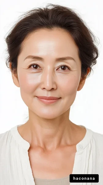 自然な笑顔の女性