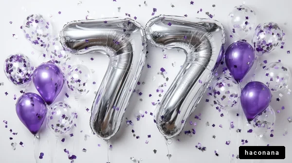 バルーンとお祝いのデコレーション