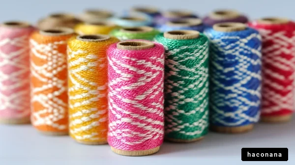 カラフルな糸のコレクション