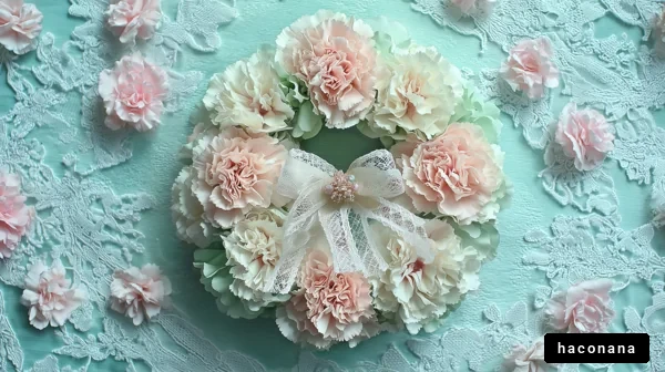 優雅なフラワーリース