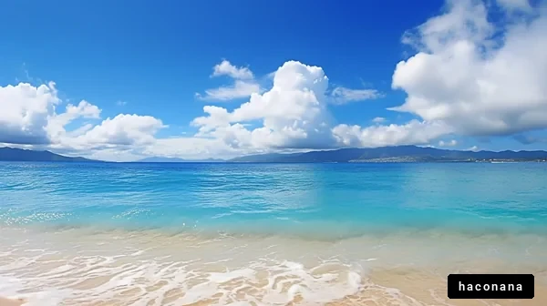 青い海と空の風景