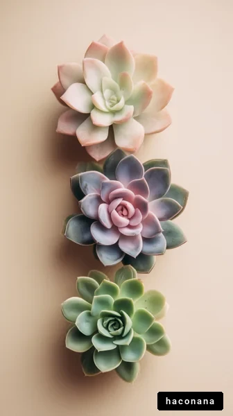 美しい多肉植物のアレンジ