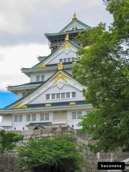 大阪城の美しい風景