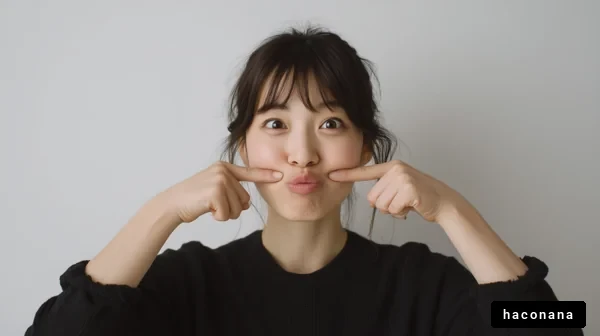 可愛い表情の女性