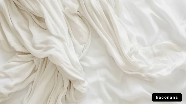柔らかい白い布地