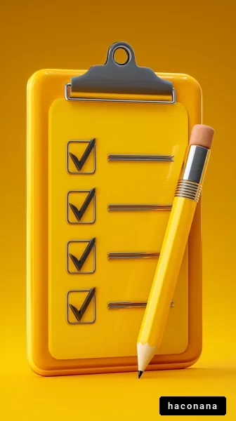 チェックリストと鉛筆
