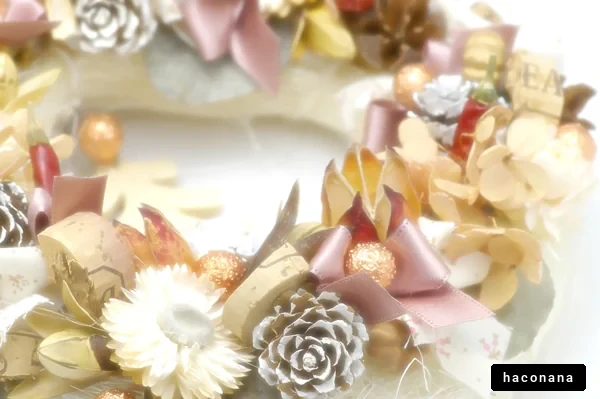 華やかな秋のリース