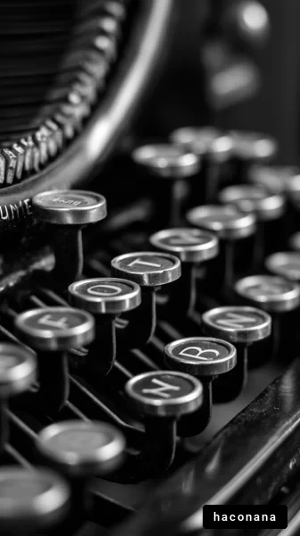 レトロなタイプライターの画像