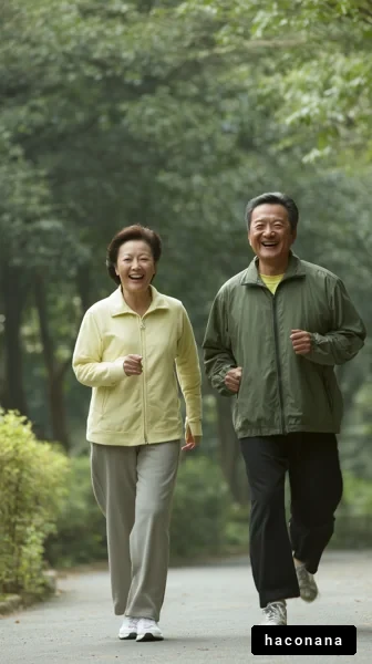 公園で笑顔の高齢者