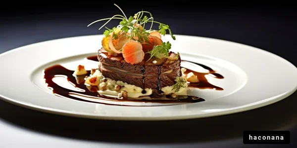 美しい料理のプレゼンテーション