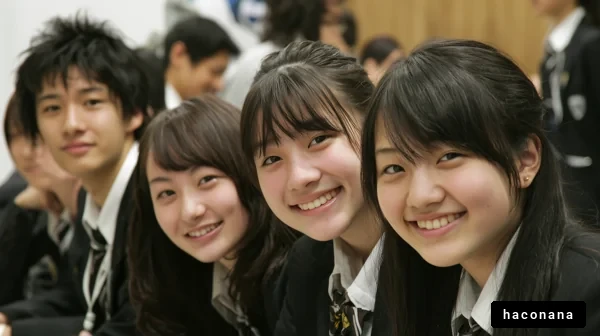 学生たちの楽しそうな笑顔