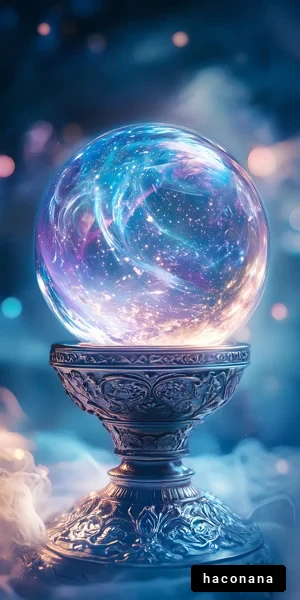 幻想的なクリスタルボール