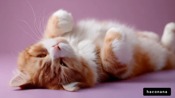 かわいいオレンジの猫