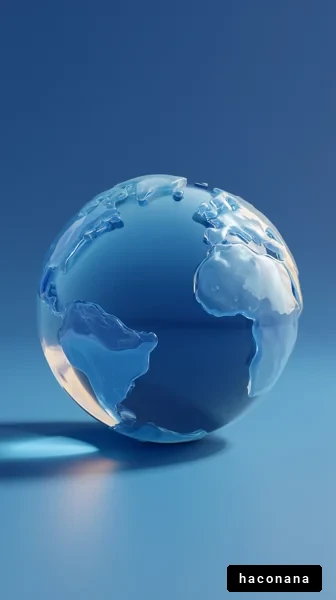 青い地球のビジュアル