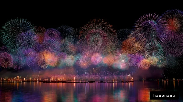 夜空を彩る花火の祭り