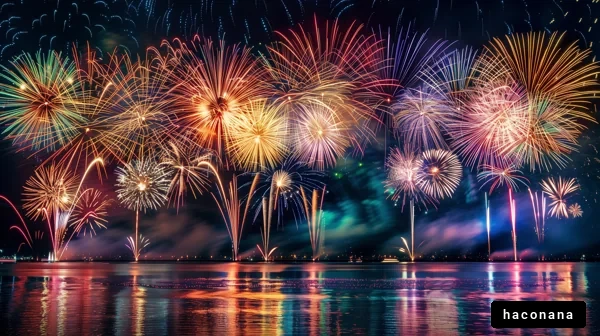 夜空を彩る花火