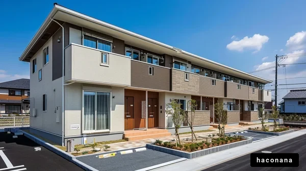 現代的なアパートの外観