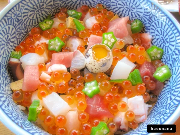 色とりどりの海鮮丼