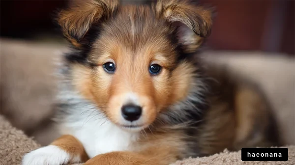 可愛い子犬のポートレート