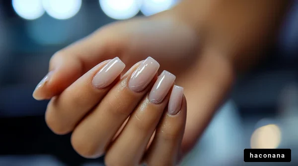 美しいネイルの手元